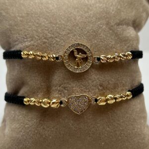 PULSERA TEJIDA CON ORO